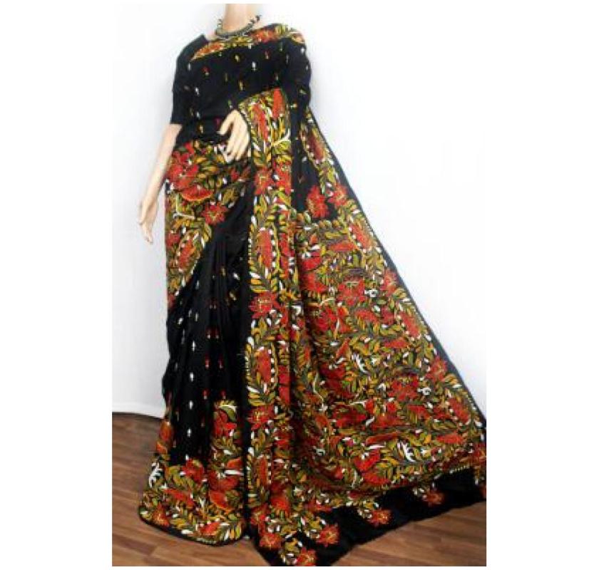 How durable is katha work embroidery long-term wear?