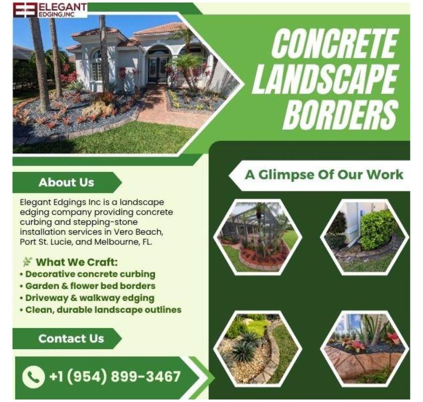 Concrete Landscape Curbing Contractors Near Melbourne, FL