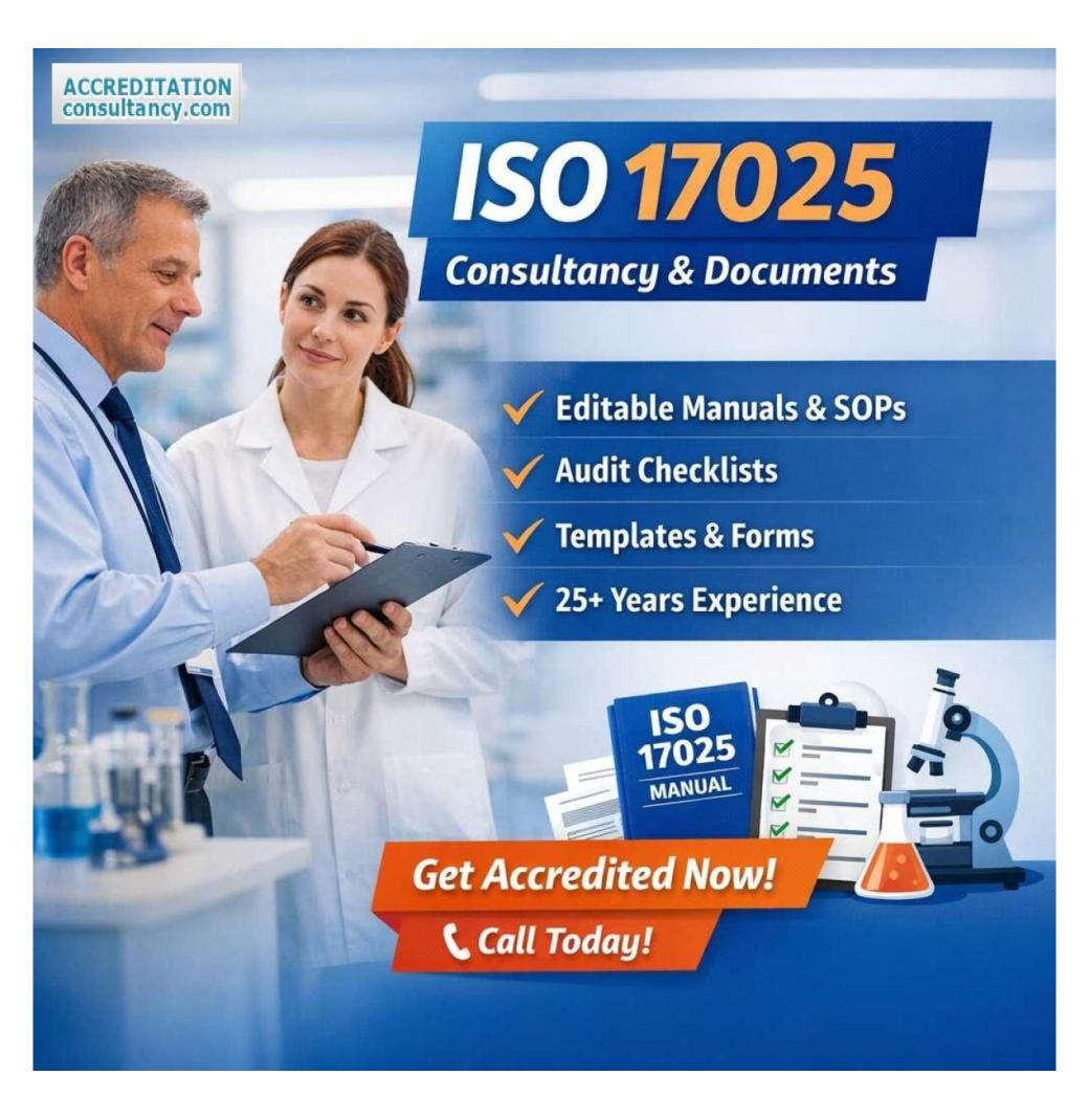 Editable ISO 17025 Documentation