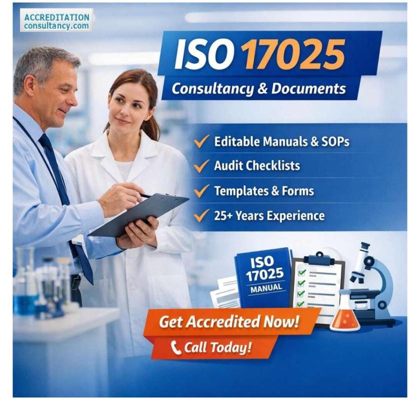 Editable ISO 17025 Documentation