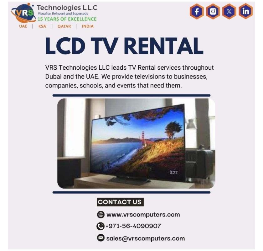 Need premium LCD TV Rental for events?