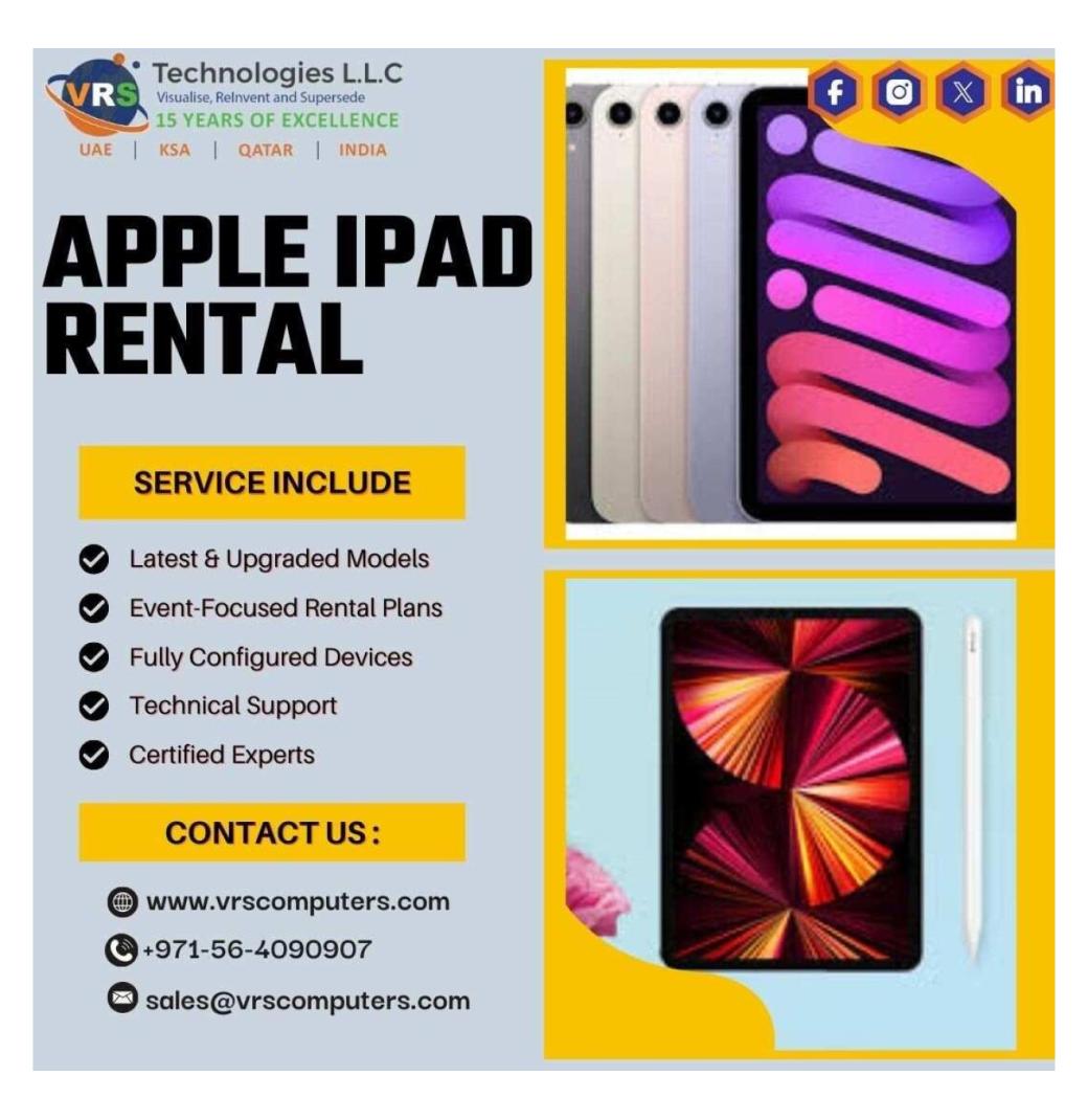 How Does Apple iPad Rental Support Professional Event Needs?