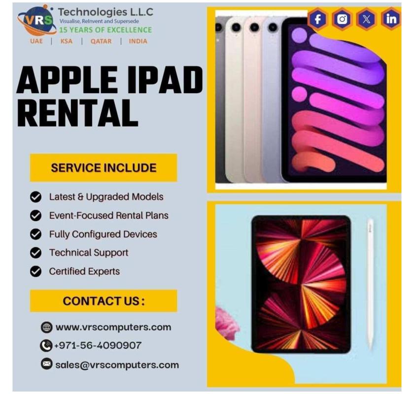 How Does Apple iPad Rental Support Professional Event Needs?