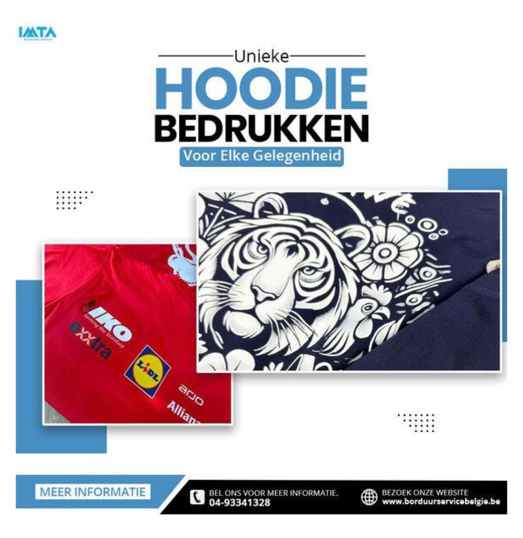 Unieke Hoodie Bedrukken Voor Elke Gelegenheid
