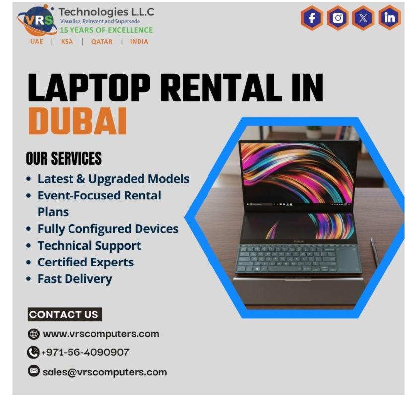Need premium Laptop Rental Dubai for work?