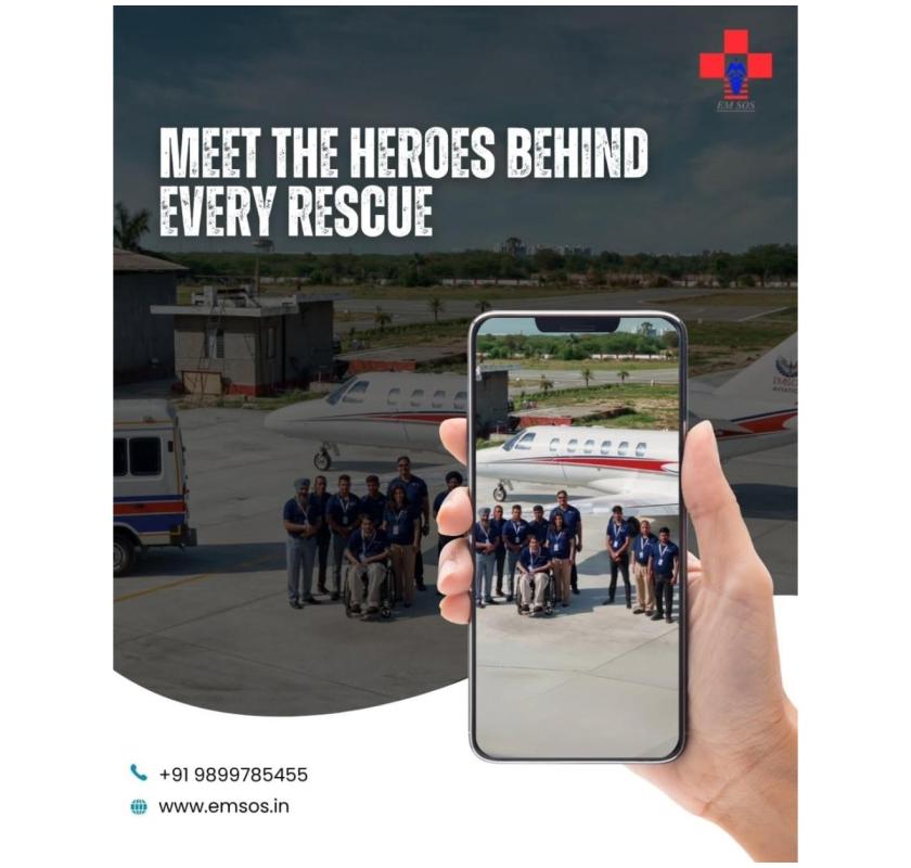 Trusted Air Ambulance Service in India – EMSOS Network for Critical Care