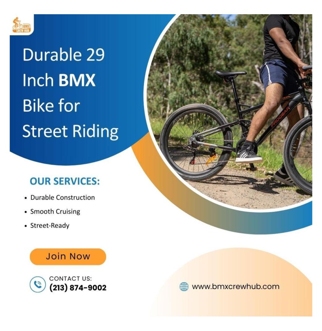 Durable 29 Inch BMX Bike for Street Riding