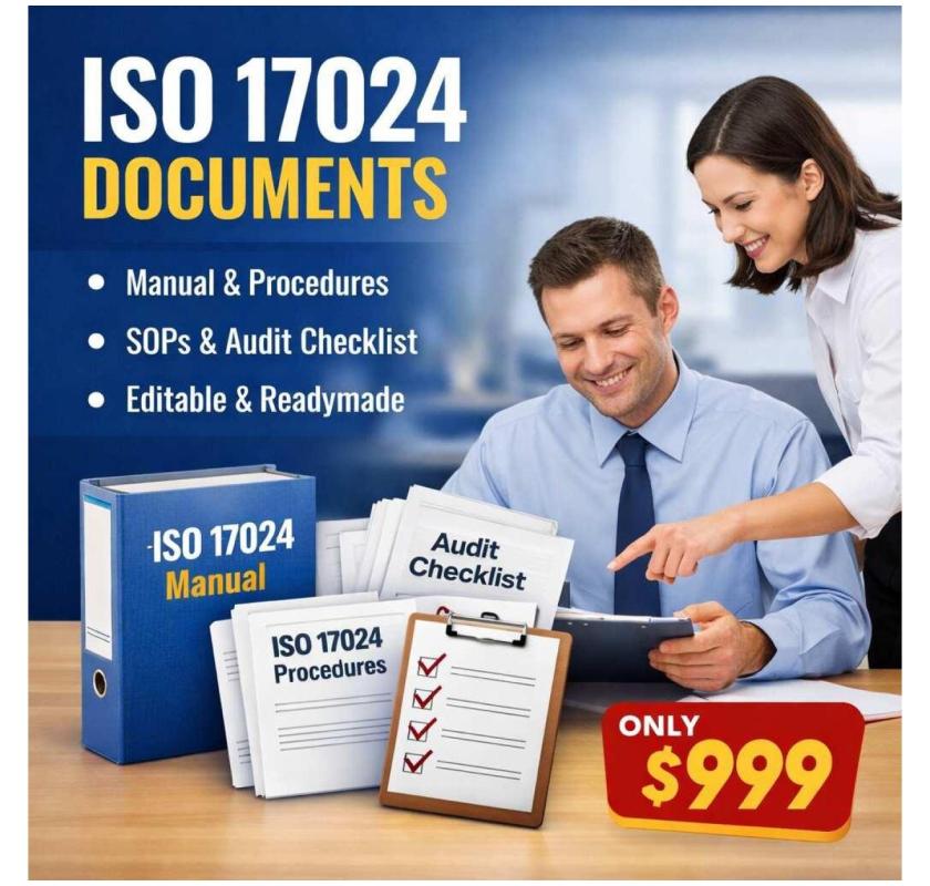 Ready-to-use ISO 17024 Documentation kit