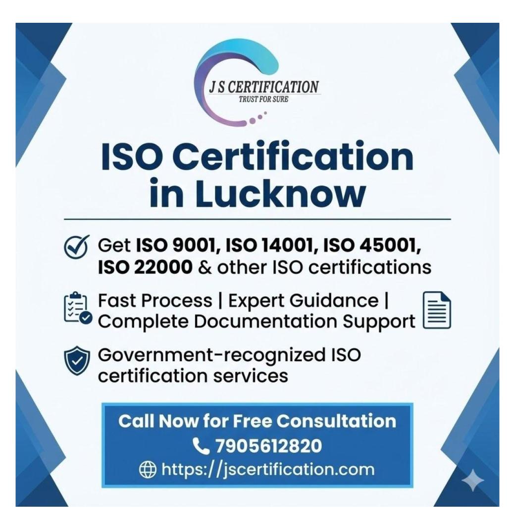 iso certification in lucknow