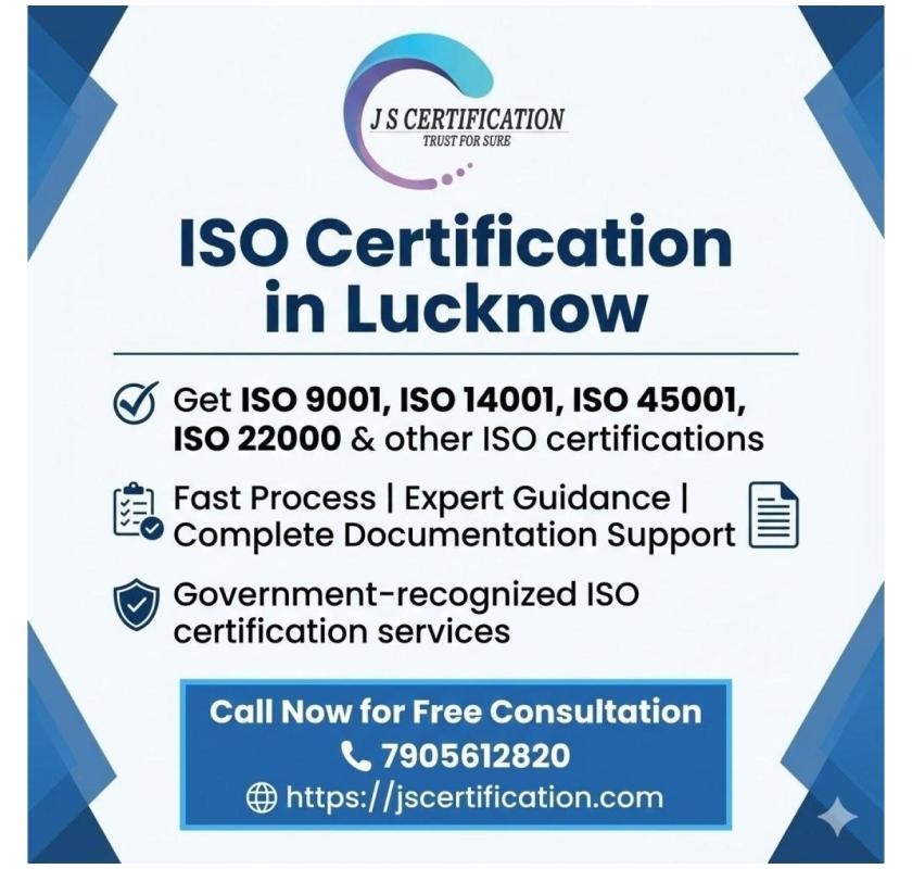 iso certification in lucknow