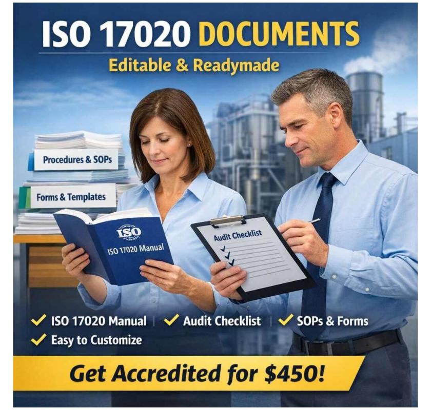 ISO 17020 Documents - Accreditation Package
