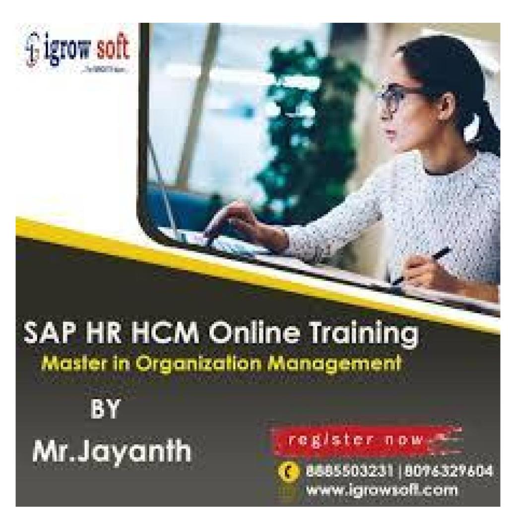 SAP HR HCM Online Training in Ameerpet | Igrowsoft