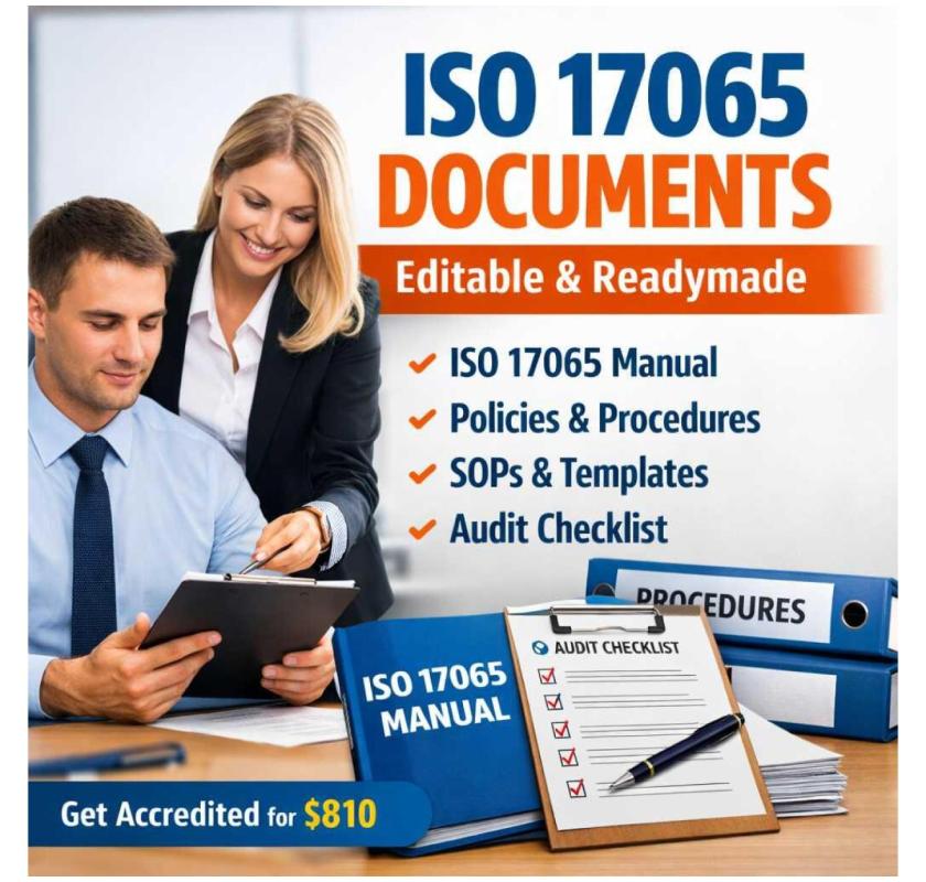 ISO 17065 Documents Kit for Product Certification Bodies