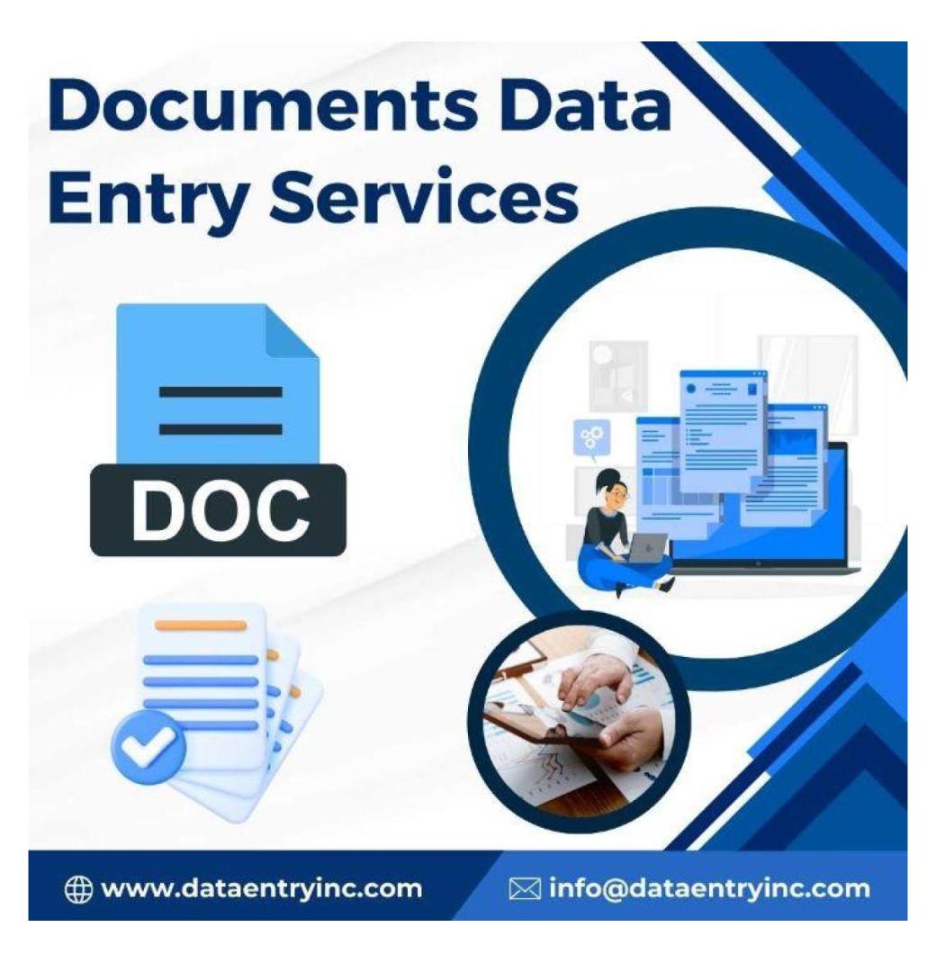 Best Documents Data Entry Services in India