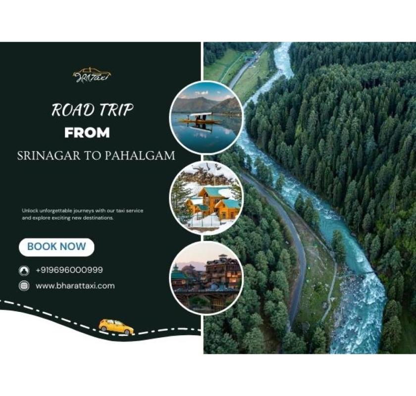 Srinagar to Pahalgam Cabs