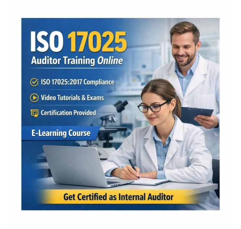 ISO 17025 Auditor Training with Certificate