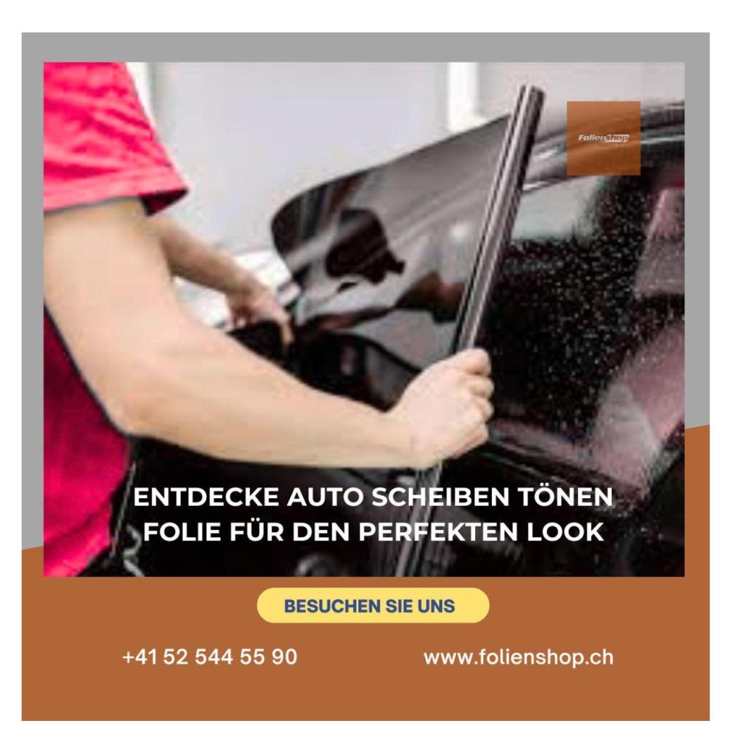 Car Window Tinting Film – Schutz mit Stil