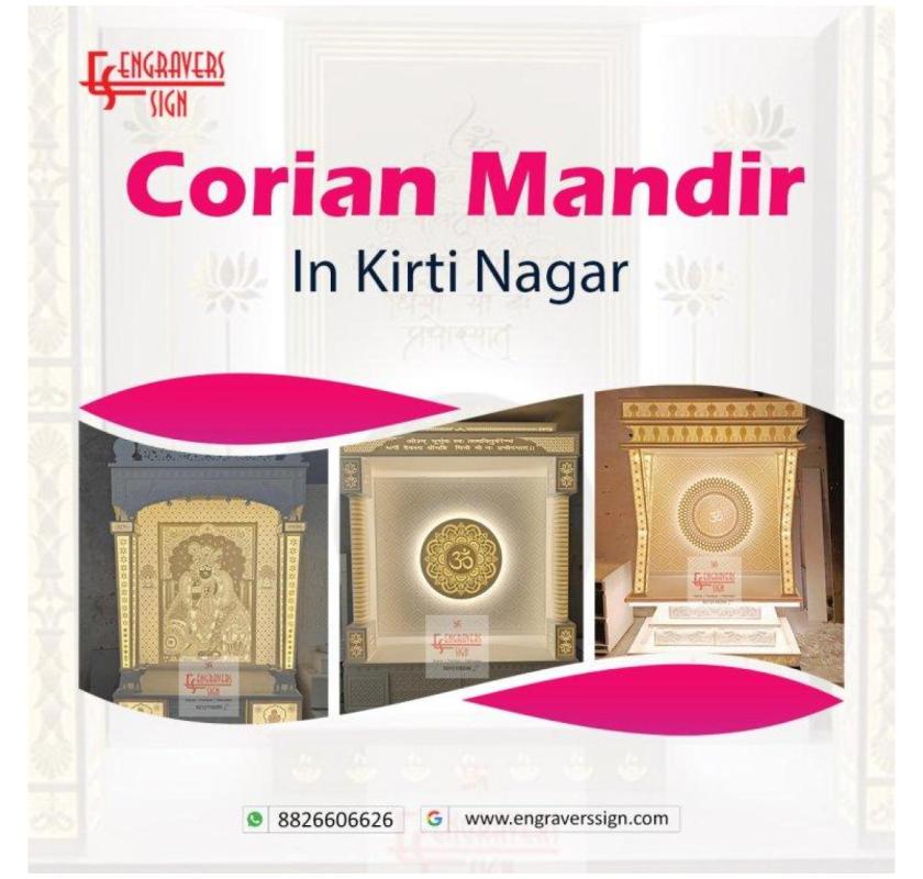Corian mandir in kirti nagar