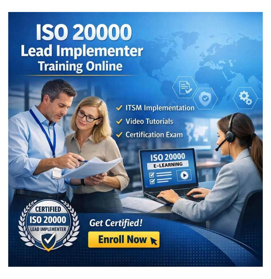 ISO 20000 Lead Implementer Training - Certification Course