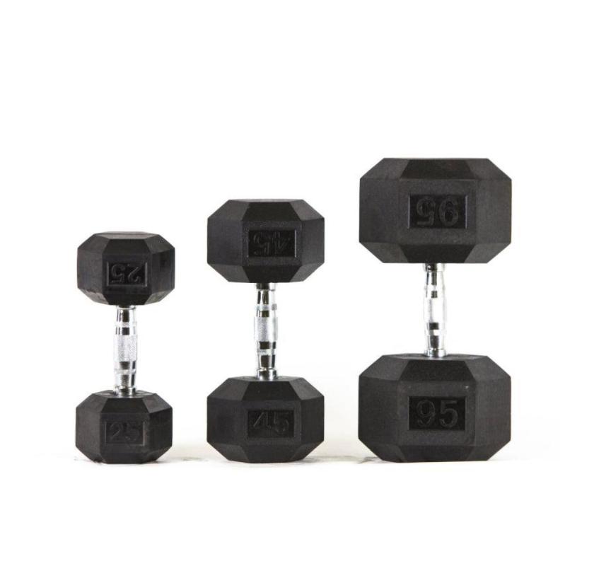 Buy Rubber Hex Dumbbells for Home and Commercial Gym Use