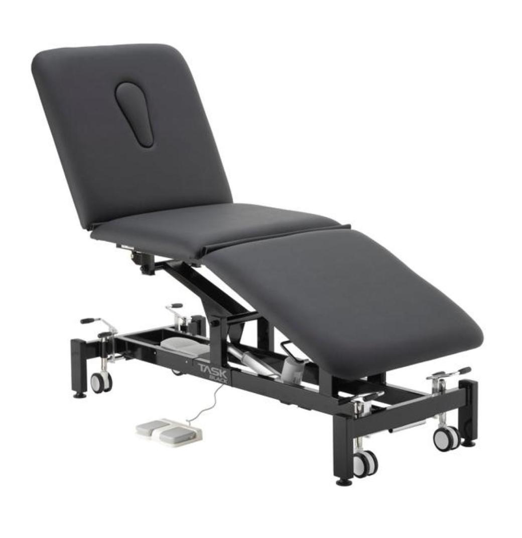 3 Section Examination Couch Hi Lo Medical 70cm Black Edition
