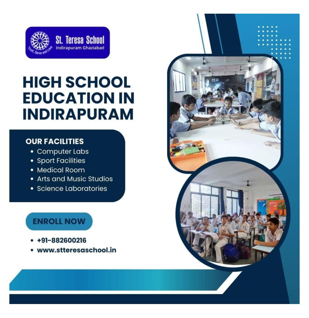 High School Education in Indirapuram with an academic focus