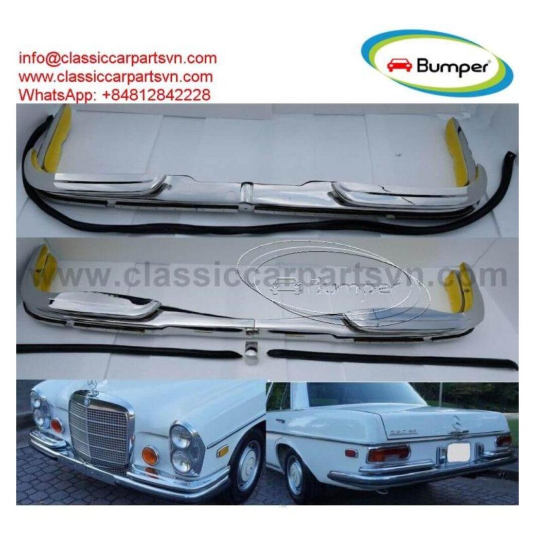 Mercedes W108 W109 EU Style Bumpers With Rubber