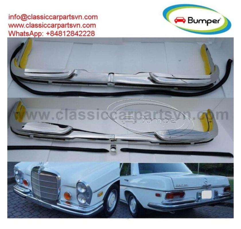 Mercedes W108 W109 EU Style Bumpers With Rubber