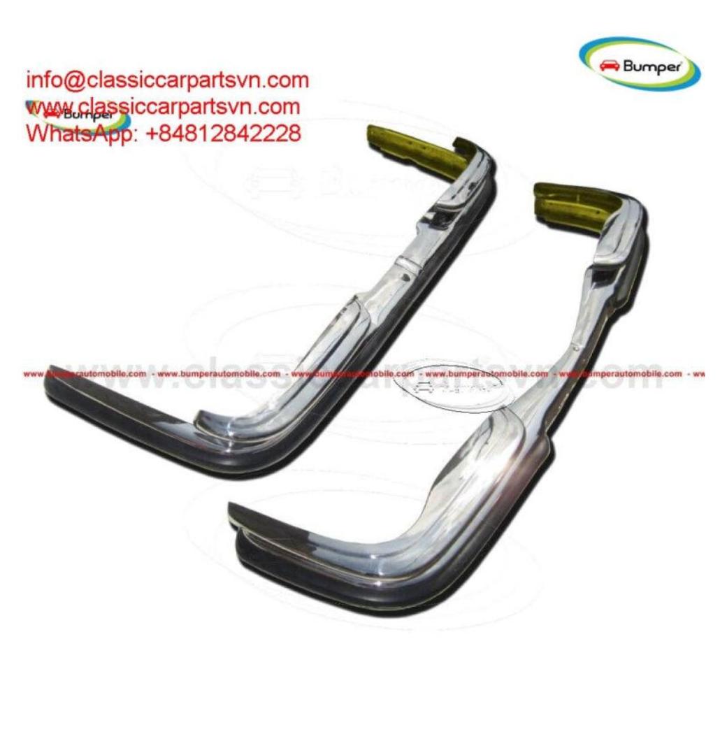 Mercedes W108 W109 EU Style Bumpers With Rubber - 2/2