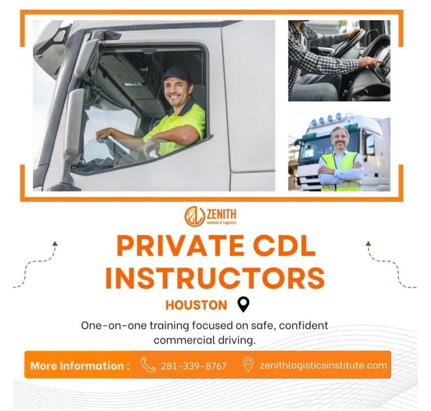 Private CDL Instructors Houston
