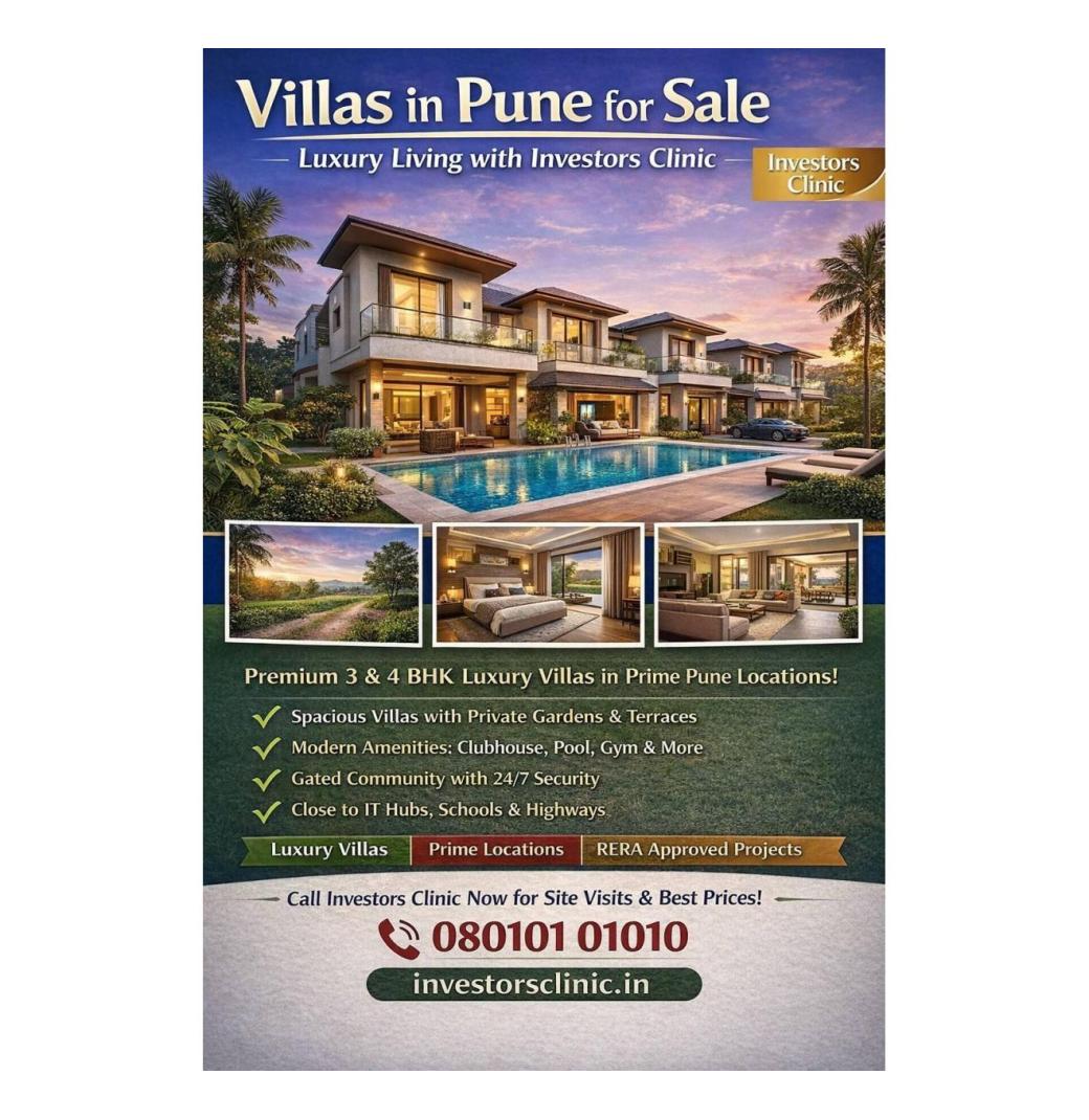 Villas in Pune for Sale – Luxury Living with Investors Clinic
