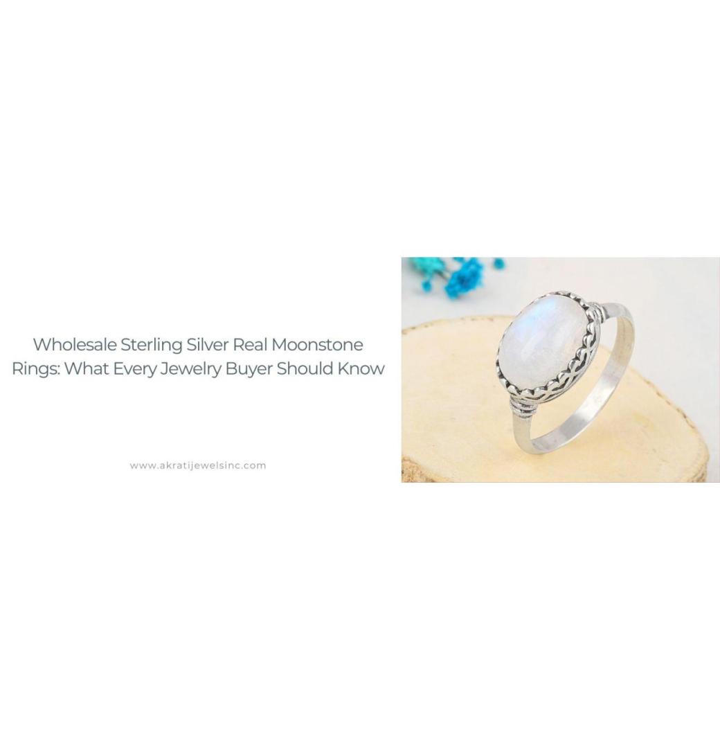 Sterling Silver Moonstone Rings in USA | Akrati Jewels Inc| - 1/3