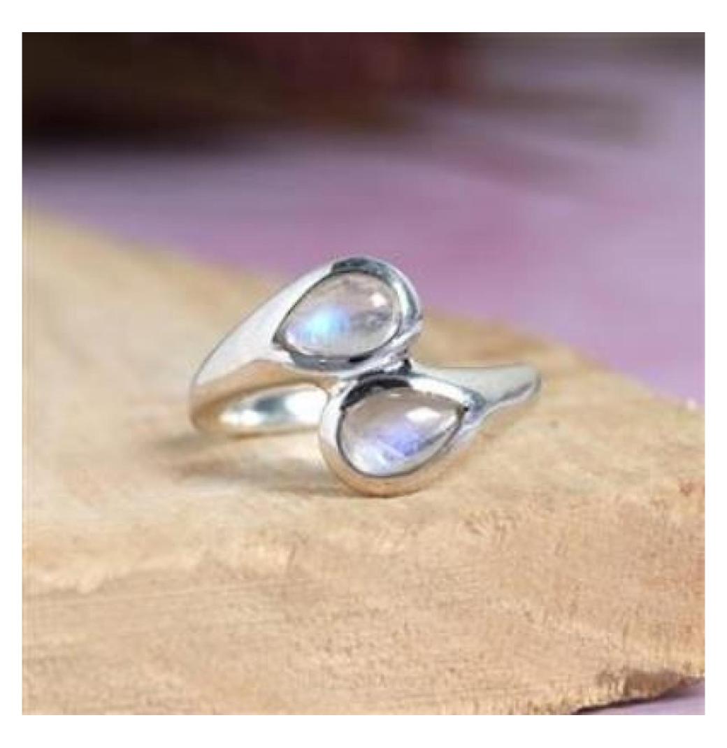 Sterling Silver Moonstone Rings in USA | Akrati Jewels Inc| - 2/3