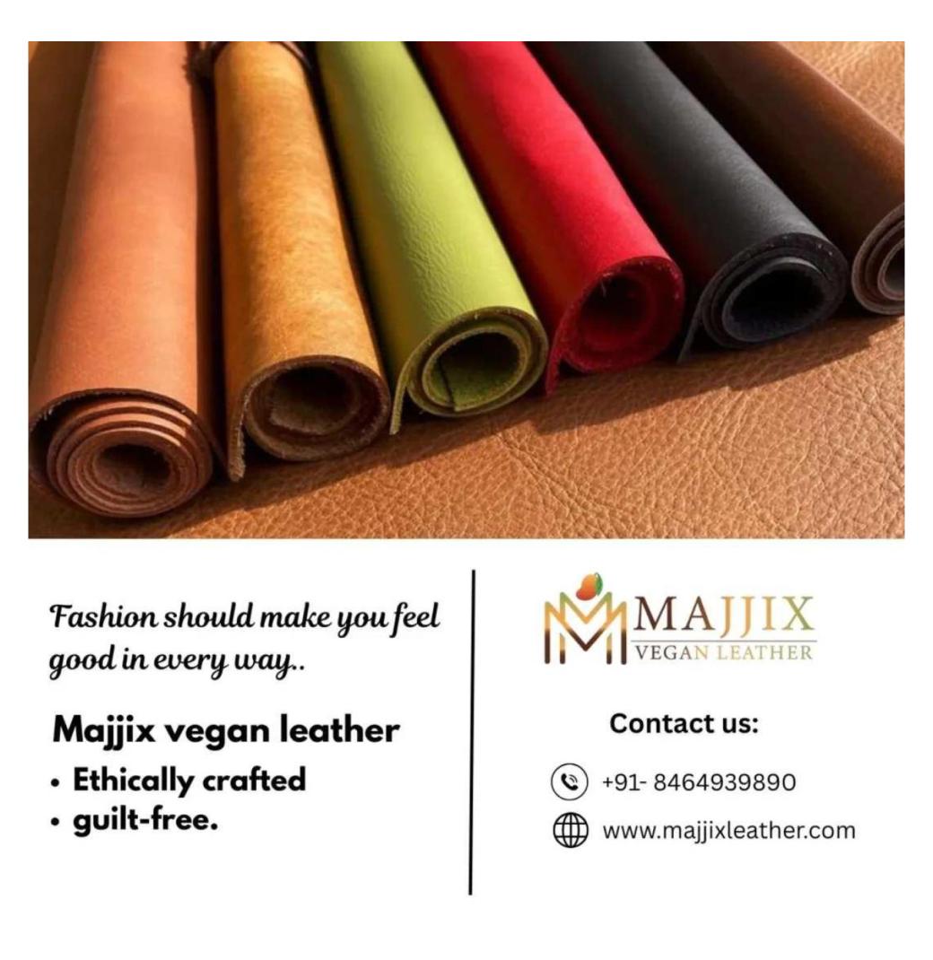 Vegan Leather Manufacturer Using Eco-Friendly Materials