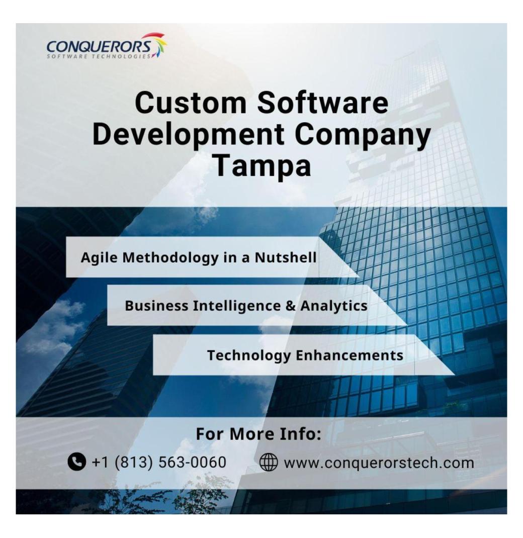 Custom Software Development Company Tampa | Conquerors Tech