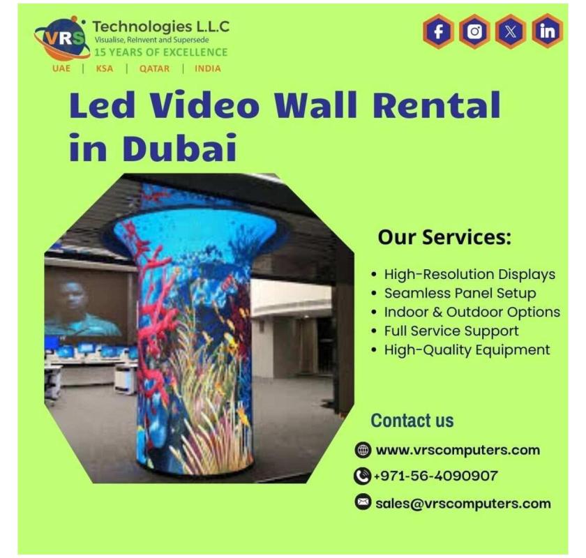 Why Is LED Video Wall Rental Used for Large Events?