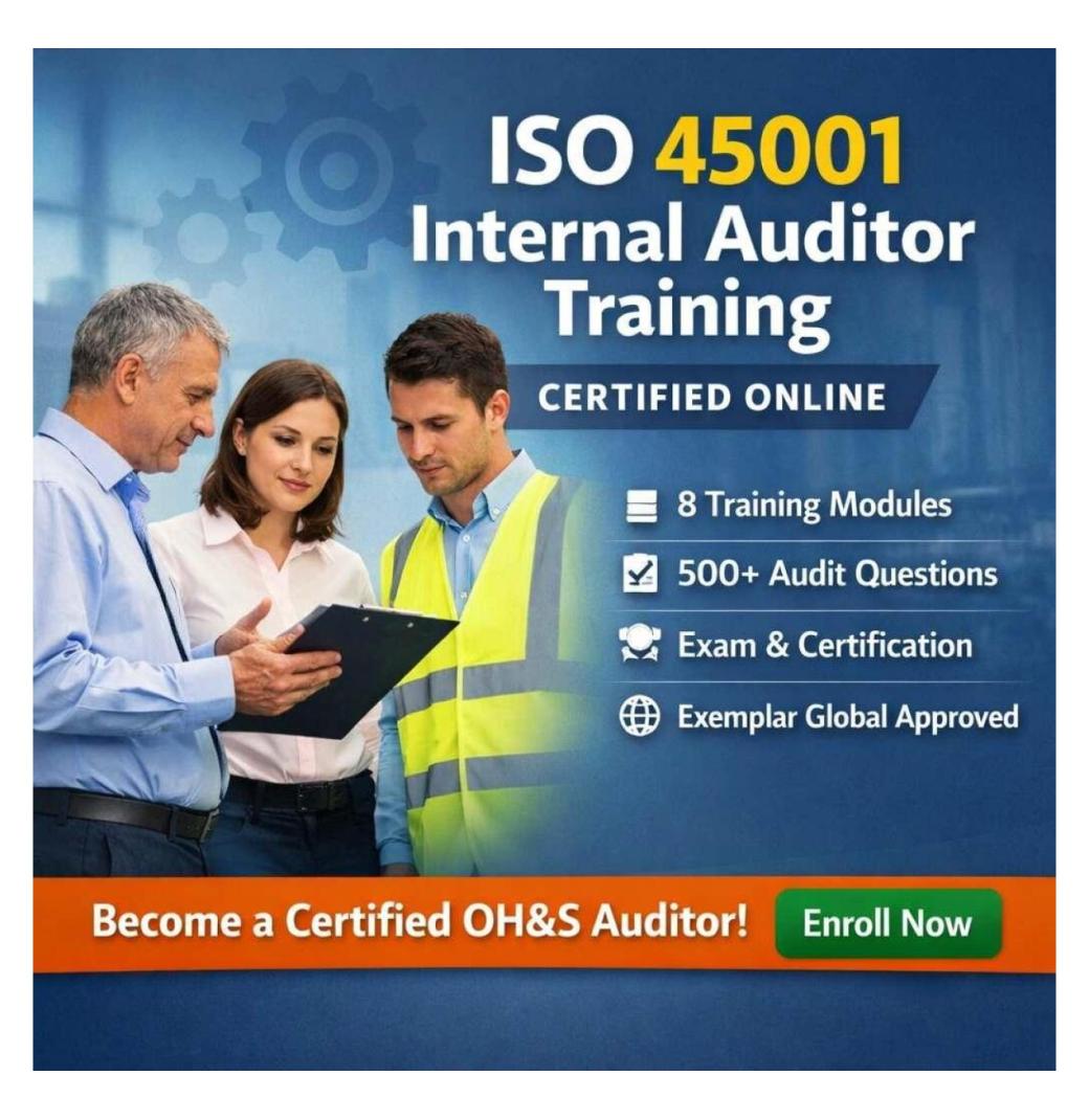 ISO 45001 Auditor E-learning Program