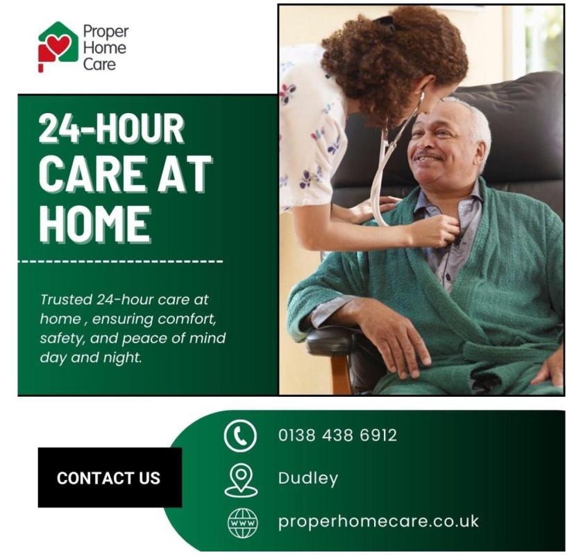 24-Hour Care at Home in Dudley