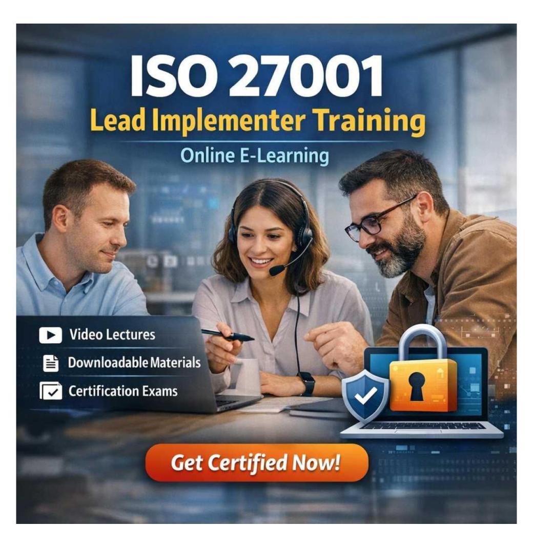 ISO 27001 Lead Implementer Training Online program 