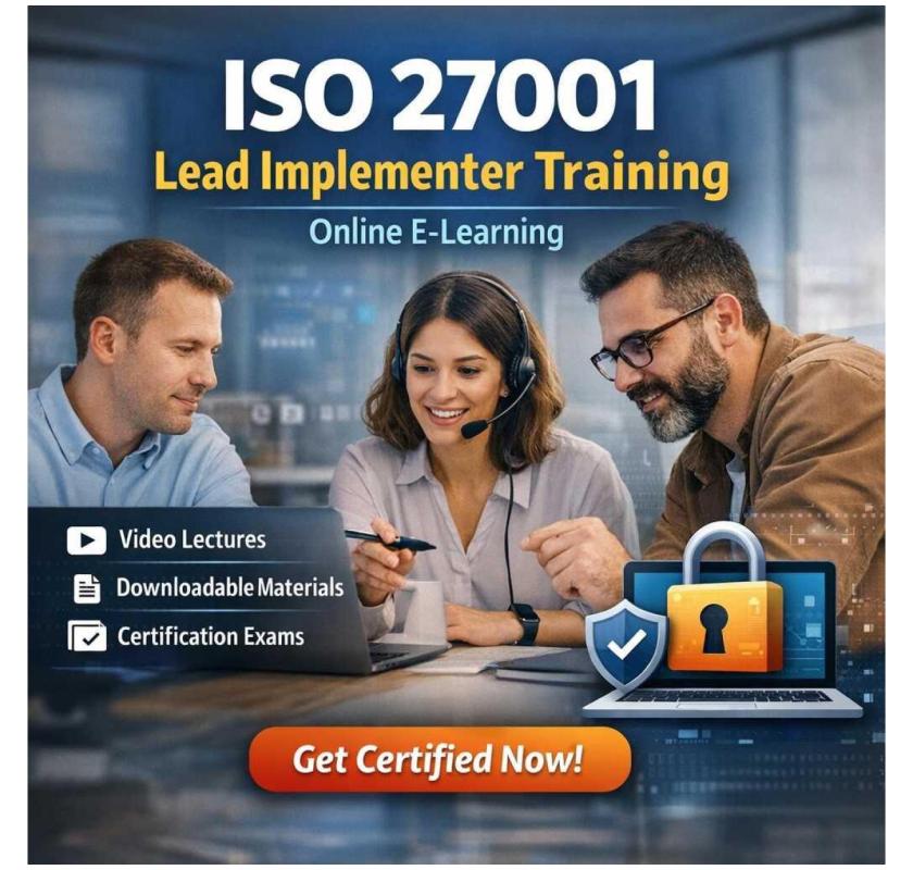 ISO 27001 Lead Implementer Training Online program 