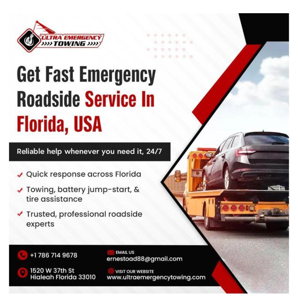 Fast Emergency Roadside & Car Towing Services Across Florida