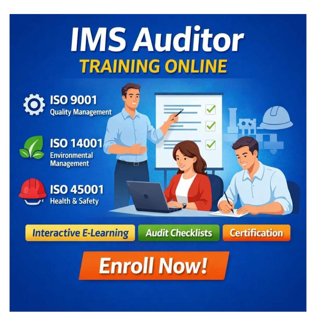 Certified IMS Auditor Training course