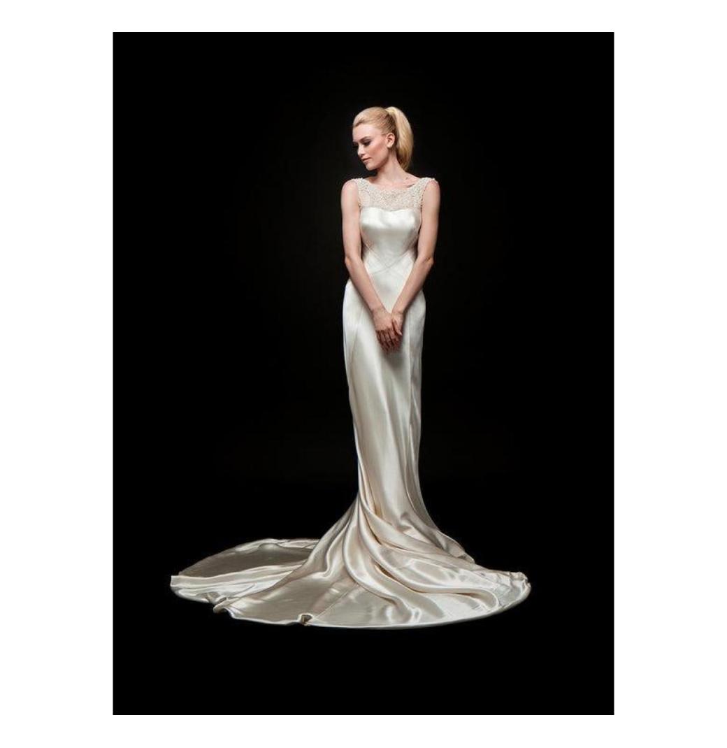 Shop Custom Wedding Gown in Brooklyn NY: Mae Vintage Elegance - 2/3
