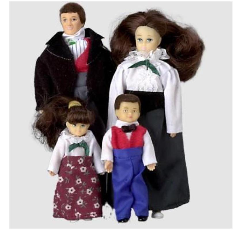 Buy High Quality Miniature Dollhouse Dolls Online in USA | Real Good Toys
