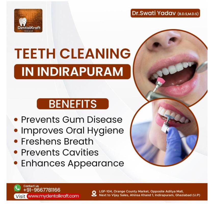 Teeth Cleaning in Indirapuram for healthy gums and teeth