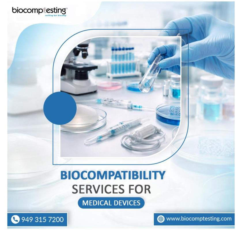 Biocompatibility Services for Medical Devices..
