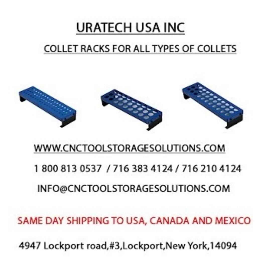 Uratech R8 Collet Holder for Organized Tool Storage