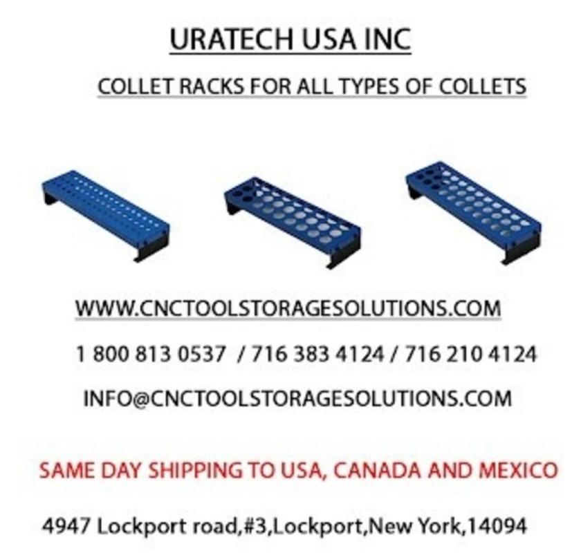 Uratech R8 Collet Holder for Organized Tool Storage