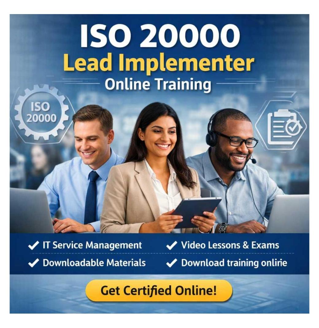 ISO 20000 Lead Implementer Training - Online Course
