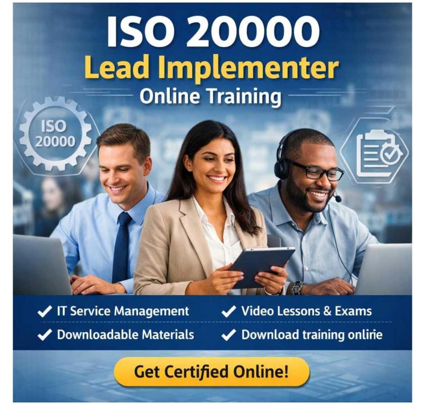 ISO 20000 Lead Implementer Training - Online Course